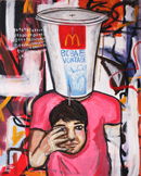 Gabriel Grecco (pintura) - "Bebendo Refrigerante"