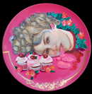 Suzanne Salvini (pintura) - "Maria Antonietta Recheada com Glacê Aconpanhada de Cupcakes"